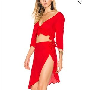 Toledo Tie Sarong in Chili Pepper